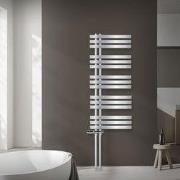 Badkamerradiator middenaansluiting 500x1200 mm chroom met onderaanslui...