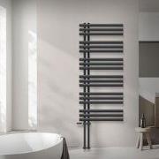 Badkamerradiator middenaansluiting 600x1400 mm antraciet met onderaans...