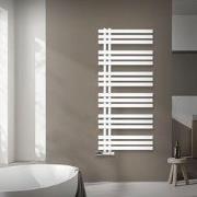 Badkamer radiator middenaansluiting 600x1400 mm wit met muuraansluitse...