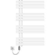 Badkamerradiator met verwarmingselement 600W 600x1000 mm Wit LuxeBath