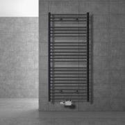 Badkamerradiator Sahara 750 x 1500 mm antraciet gebogen + middenaanslu...