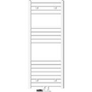 Badkamerradiator Sahara 500x1200 mm Wit gebogen met middenaansluiting