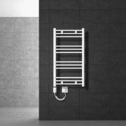 Badkamerradiator Elektrisch met verwarmingselement 300W 500x800 mm Wit...