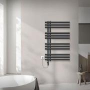 Badkamerradiator middenaansluiting 600x1000 mm antraciet met verwarmin...