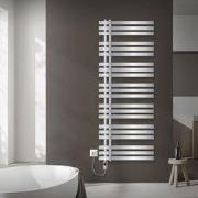 Badkamer radiator middenaansluiting 600x1600 mm chroom met verwarmings...