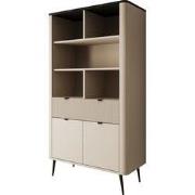 Meubella - Boekenkast Mace - Beige - 90 cm
