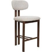 Barkruk Walnoot - Beige - Zithoogte 66cm - Noor - Set van 2