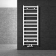 Badkamerradiator Sahara 600 x 1500 mm Wit recht + midden aansluiting