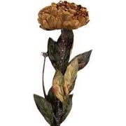 Clayre & Eef Kunstbloem 10x10x65 cm Geel Kunststof