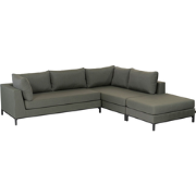 WOOOD Sicilië Loungeset Rechts – All Weather – Groen – 60x246x262