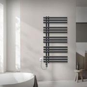 Badkamerradiator middenaansluiting 600x1200 mm antraciet met verwarmin...