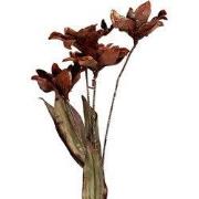 Clayre & Eef Kunstbloem 8x5x60 cm Oranje Kunststof