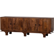 WOOOD Staes Dressoir  - Mangohout - Walnoot - 206x76x51