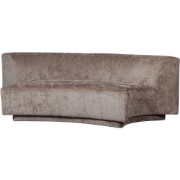 WOOOD Popular 2-zits Bankje - Polyester - Taupe - 72x215x97