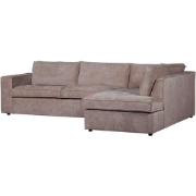 WOOOD Hoekbank Rechts Hajo - Chenille - Taupe - 84x283x197