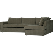 WOOOD Hajo Hoekbank Rechts - Rib - Forest - 84x283x197