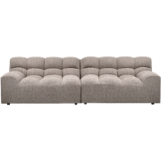 WOOOD Allure 3-Zits Bank - Geweven Stof - Klei Melange - 79x280x86