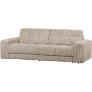 WOOOD Second Date 2-zits Bank - Grove Ribstof - Travertin