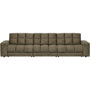 WOOOD Second Date 3-zits Bank - Structure Velvet - Bonsai