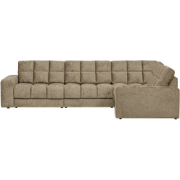 WOOOD Second Date Hoekbank Rechts - Structure Velvet - Wheatfield