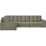 WOOOD Second Date Hoekbank Links - Structure Velvet - Frost