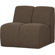 WOOOD Mojo 1-Zits Bank - Bouclé - Bruin Melange - 74x80x97