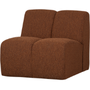 WOOOD Mojo 1-Zits Bank - Bouclé - Roest Bruin Melange - 74x80x97