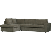 WOOOD Hajo Hoekbank Links - Rib - Forest - 84x283x197