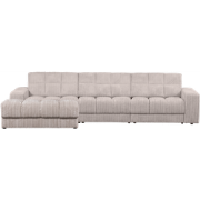WOOOD Second Date Chaise Longue Links - Grove Ribstof - Naturel