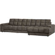 WOOOD Second Date Chaise Longue Rechts - Structure Velvet - Mountain