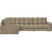 WOOOD Second Date Hoekbank Links - Structure Velvet - Wheatfield