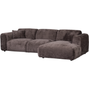 WOOOD Cloud Chaise Longue Bank Rechts - Chenille - Bruin - 80x280x165