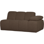 WOOOD Mojo 1,5-Zits Bank Met Arm Rechts - Bouclé - Bruin - 74x160x97