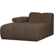 WOOOD Mojo Chaise Longue Elementenbank Links - Bouclé - Bruin