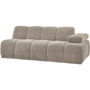 WOOOD Mojo 2-Zits Bank Met Arm Rechts - Ribstof - Zand - 74x200x97