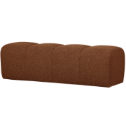 WOOOD Mojo Eetbankje 164 cm Mojo - Bouclé - Roest Bruin Melange