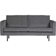 WOOOD 2,5-Zits Bank Rodeo - Streep - Zwart/Grijs - 85x190x86 cm