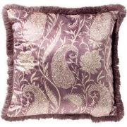 RAVIE - kussenhoes 45x45 cm - paisley - fringe - Dusky Orchid - paars