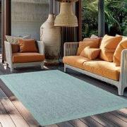 Solid Tuin - Buitenkleed - Indoor & Outdoor - Laagpolig Effen - Blauw-...