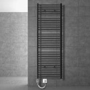 ECD Germany Badkamerverwarmer elektrisch 600 x 1800 mm antraciet met z...