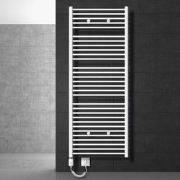 Badkamerradiator Sahara 750 x 1800 mm Wit gebogen met zijaansluiting +...