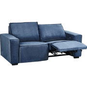 NUKARI - Tweezitsbank elektrisch verstelbaar - Blauw - Stoffen