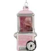 Clayre & Eef Kersthanger 6x5x11 cm Roze Glas