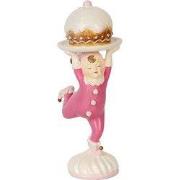 Clayre & Eef Decoratie Beeld Elf 12x8x21 cm Roze Kunststof