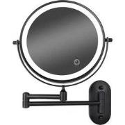 Make-Up Spiegel - Batterij - Zwart - 1-5x Vergroting