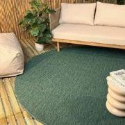 Rond buitenkleed Tone groen - Interieur05 - Polypropyleen