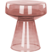 LAGUNA - Bijzettafel - Rood - Glas