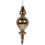 Clayre & Eef Kerstbal Ø 5x15 cm Goudkleurig Glas