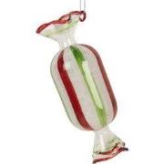 Clayre & Eef Kersthanger Ø 5x13 cm Wit Glas