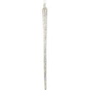 Clayre & Eef Kersthanger Ijspegel Ø 2x25 cm Transparant Glas